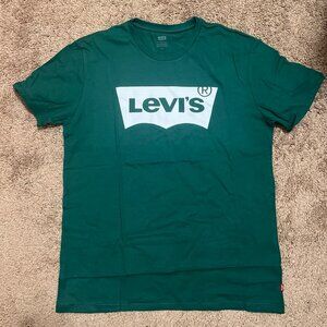 NWT‎ Levi’s Logo Green Men’s Tee